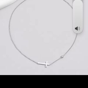 Stainless Steel Silver Cross Necklace